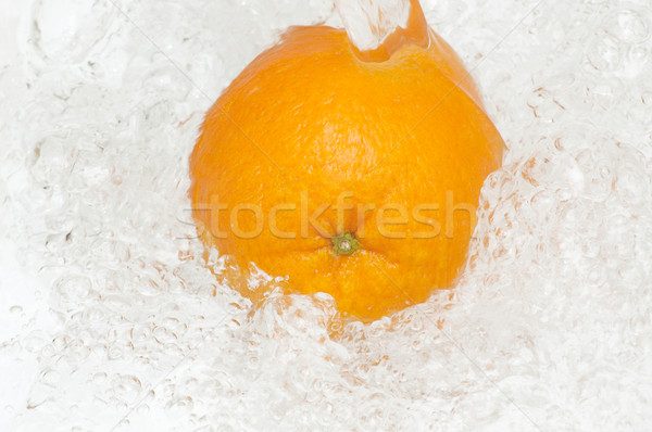 Narancs csobbanás víz űr vízesés energia Stock fotó © lypnyk2