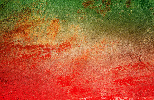 Konkretnych starych stiuk grunge ściany zielone Zdjęcia stock © lypnyk2