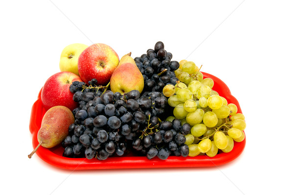 Fruits and bunches of grapes. Stock photo © lypnyk2