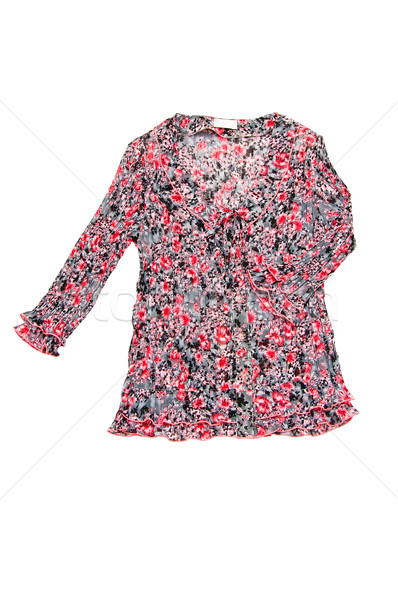 Stylish Bluse isoliert weiß schönen stieg Stock foto © lypnyk2