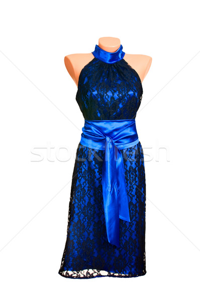 Nobel stylish Kleid weiß chic Luxus Stock foto © lypnyk2