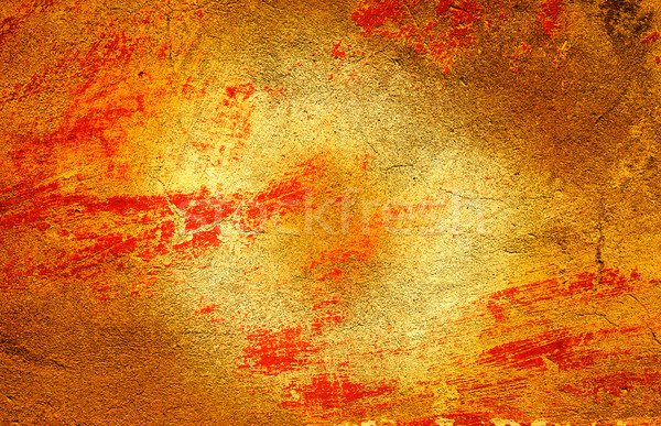 Verlaten gebarsten kleurrijk antieke muur oude Stockfoto © lypnyk2