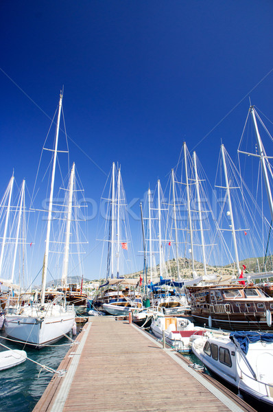 Kikötő rakpart szép horgony utazás csónak Stock fotó © lypnyk2