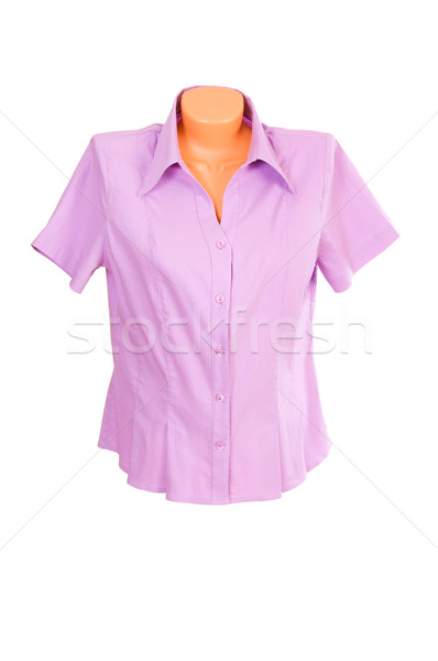 Camisa blanco maravilloso blusa aislado tejido Foto stock © lypnyk2