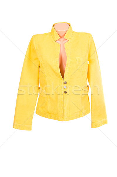 Modern stylish jacket on a white. Stock photo © lypnyk2