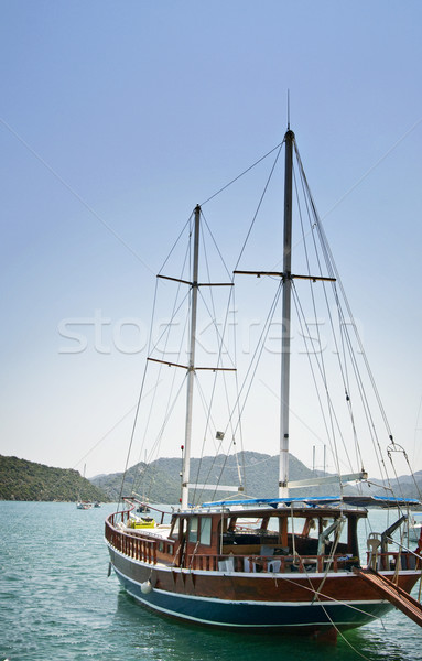 Stock photo: Wonderful yachts in the bay. Turkey. Kekova.