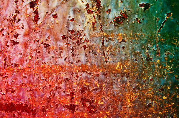 Surface of rusty steel sheet. Stock photo © lypnyk2