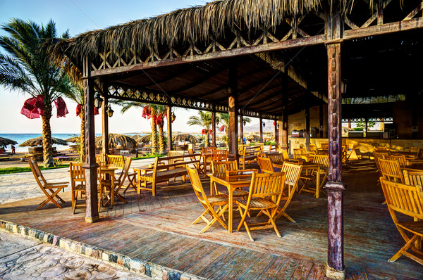 Bar in the resort. Egypt. Stock photo © lypnyk2