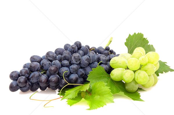 [[stock_photo]]: Raisins · isolé · blanche · fruits · restaurant