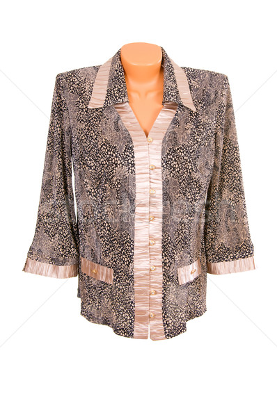 Bluse weiß erstaunlich isoliert Kleidung Jahrgang Stock foto © lypnyk2