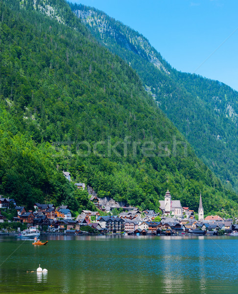 Beautiful summer Alpine Hallstatt Town Stock photo © macsim