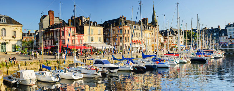 Panorama. Sunset in Honfleur. Stock photo © macsim