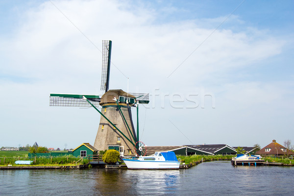 Dutch windmill. Netherlands Stock photo © macsim