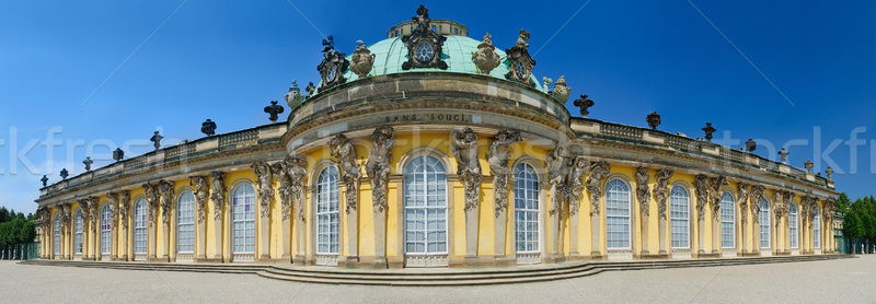 Palast Panorama Berlin Deutschland Gras Gebäude Stock foto © macsim