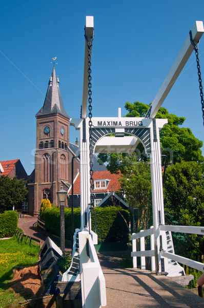 Maxima Bridge In Village Marken Stock photo © macsim