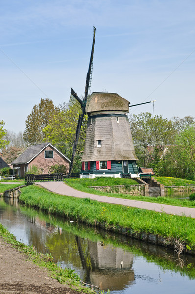 Wind Mill. Vertical view Stock photo © macsim
