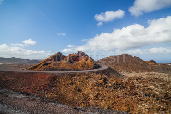 Mountains of fire, Timanfaya Stock photo © macsim