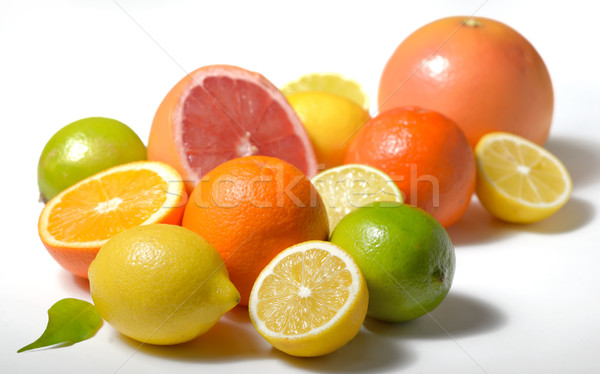 Foto stock: Cítrico · frutas · isolado · branco · natureza · fruto