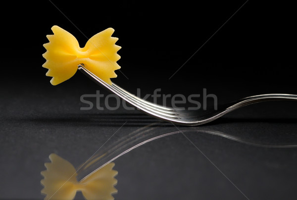 Pasta farfalle on a fork Stock photo © mady70
