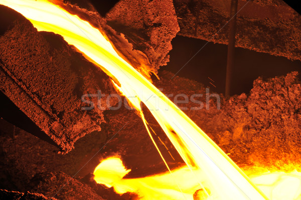 Płynnych metal otwarte ognia pokój Zdjęcia stock © mady70