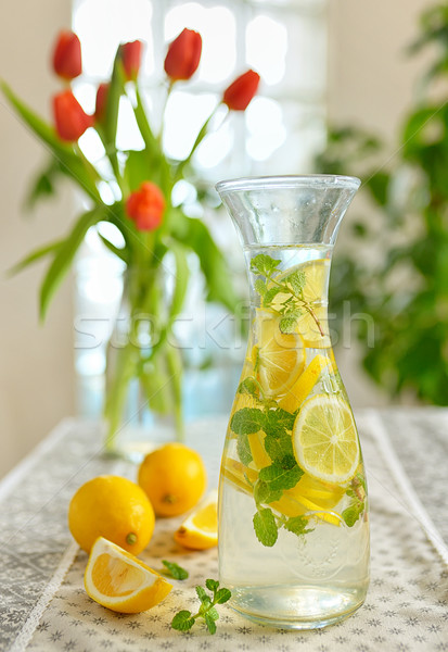 Fresco limonada tabela verão beber limão Foto stock © mady70
