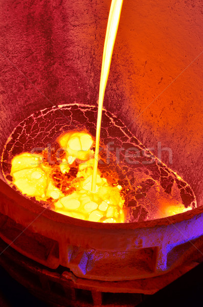 molten metal from blast furnace Stock photo © mady70