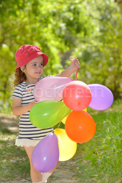 girl plays in summer park  Stock photo © mady70