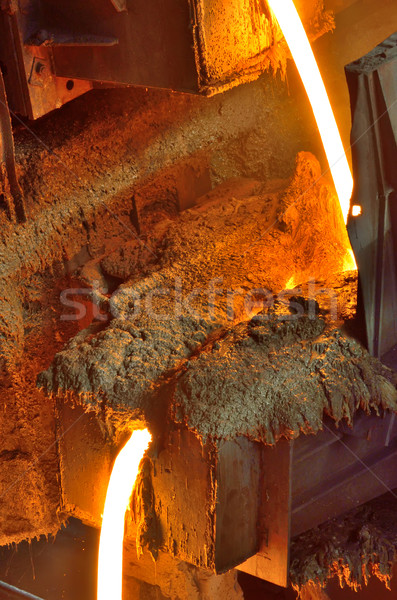 液體 金屬 爐 紅色 鋼 熱 商業照片 © mady70