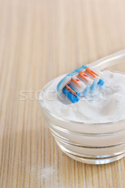 sodium bicarbonate  and a toothbrush Stock photo © mady70