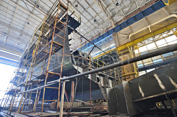 Ship building  inside of shipyard Stock photo © mady70