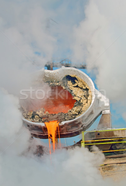 hot steel pouring Stock photo © mady70