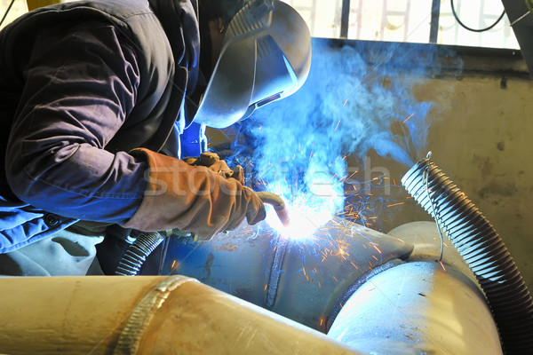 Lassen methode licht technologie industrie werknemer Stockfoto © mady70
