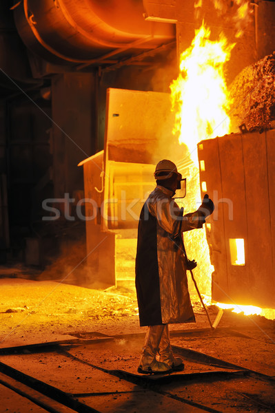 worker with hot steel  Stock photo © mady70