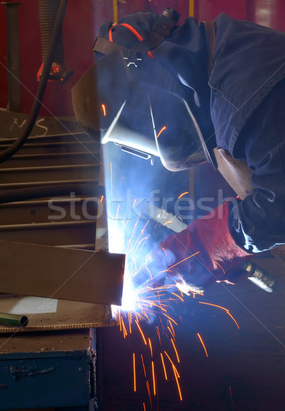 worker with protective mask  Stock photo © mady70
