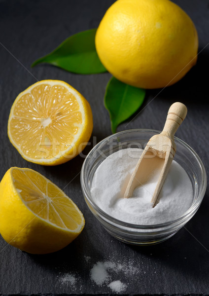 Lemon and baking soda for face scrub Stock photo © mady70