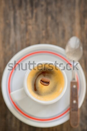 Foto d'archivio: Cup · espresso · tazza · di · caffè · caffè · uno · bean