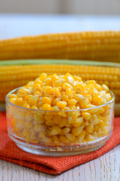 Yellow steamed corn  Stock photo © mady70