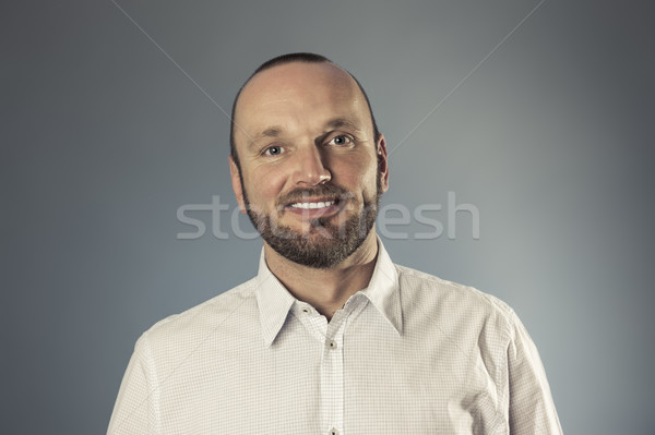 bearded smiling man portrait Stock photo © magann