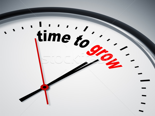 Tiempo crecer imagen agradable reloj negocios Foto stock © magann