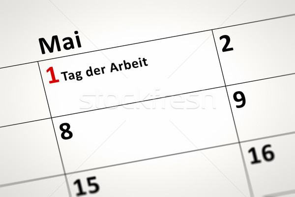 Kalender detail afbeelding eerste dag Stockfoto © magann