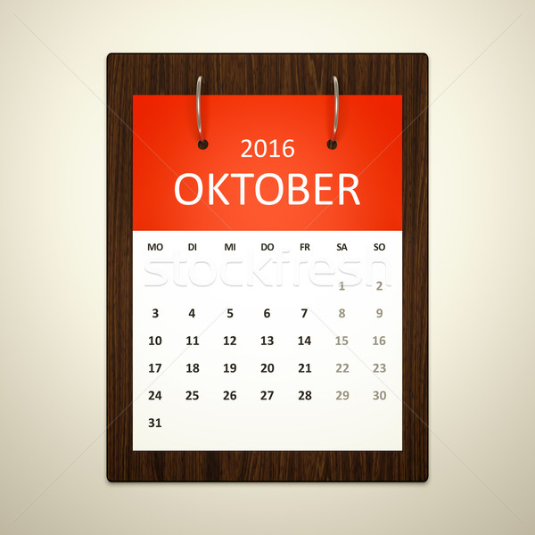 Calendario planificación imagen evento 2016 diseno Foto stock © magann