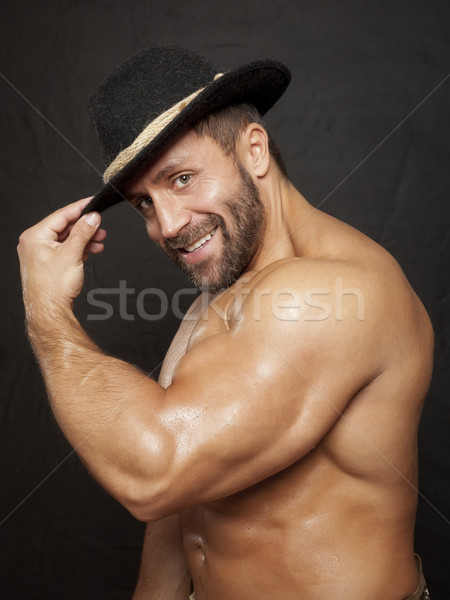 bavarian muscle man Stock photo © magann