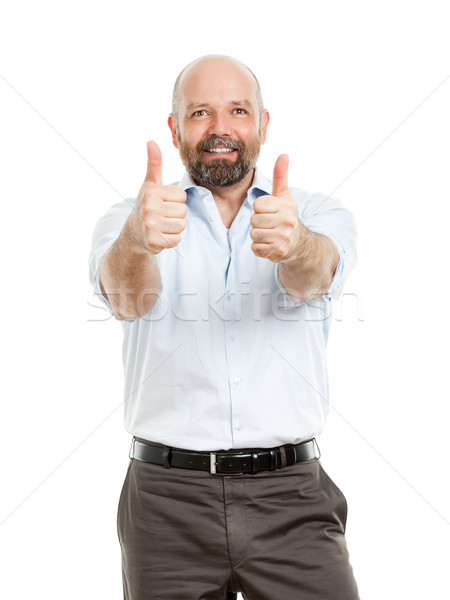 business man with both thumbs up Stock photo © magann