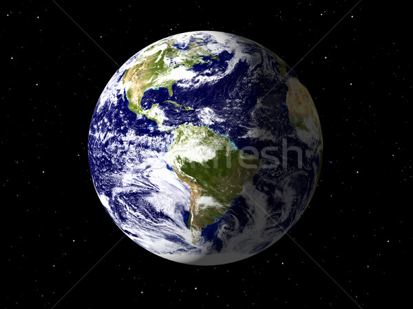 Planet Earth done with NASA textures Stock photo © magann