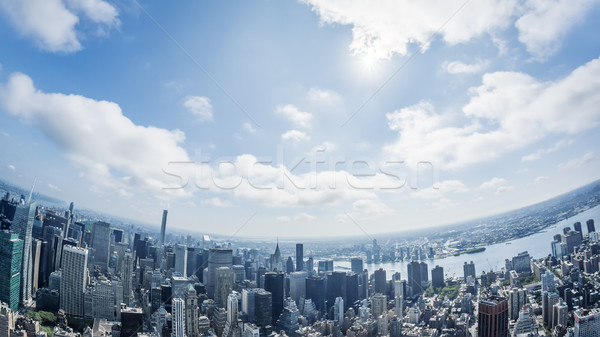 New York imagine mare clădirilor cer birou Imagine de stoc © magann