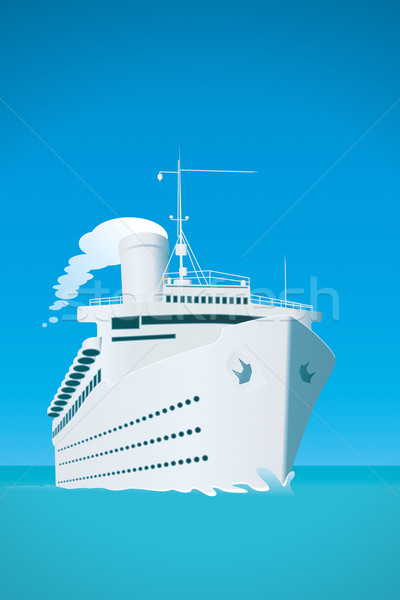 Bianco nave da crociera immagine Ocean cielo finestra Foto d'archivio © magann