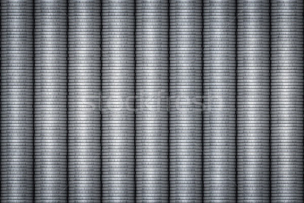 silver coins stack background Stock photo © magann
