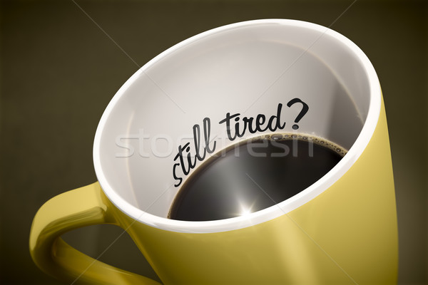 コーヒーカップ 驚き 黄色 カップ コーヒー 食品 ストックフォト © magann