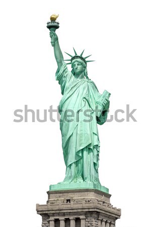 Statuie libertate New York imagine izolat alb Imagine de stoc © magann