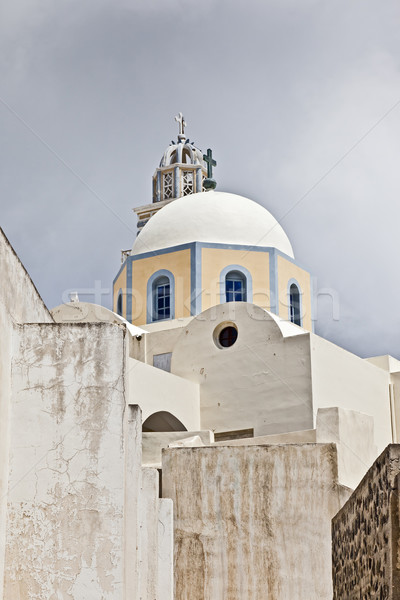 Santorini iglesia imagen agradable vista casa Foto stock © magann